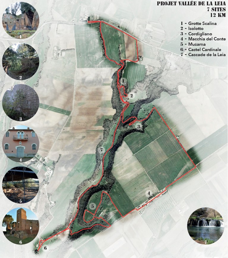 Vallée de la Leia — carte des sept sites